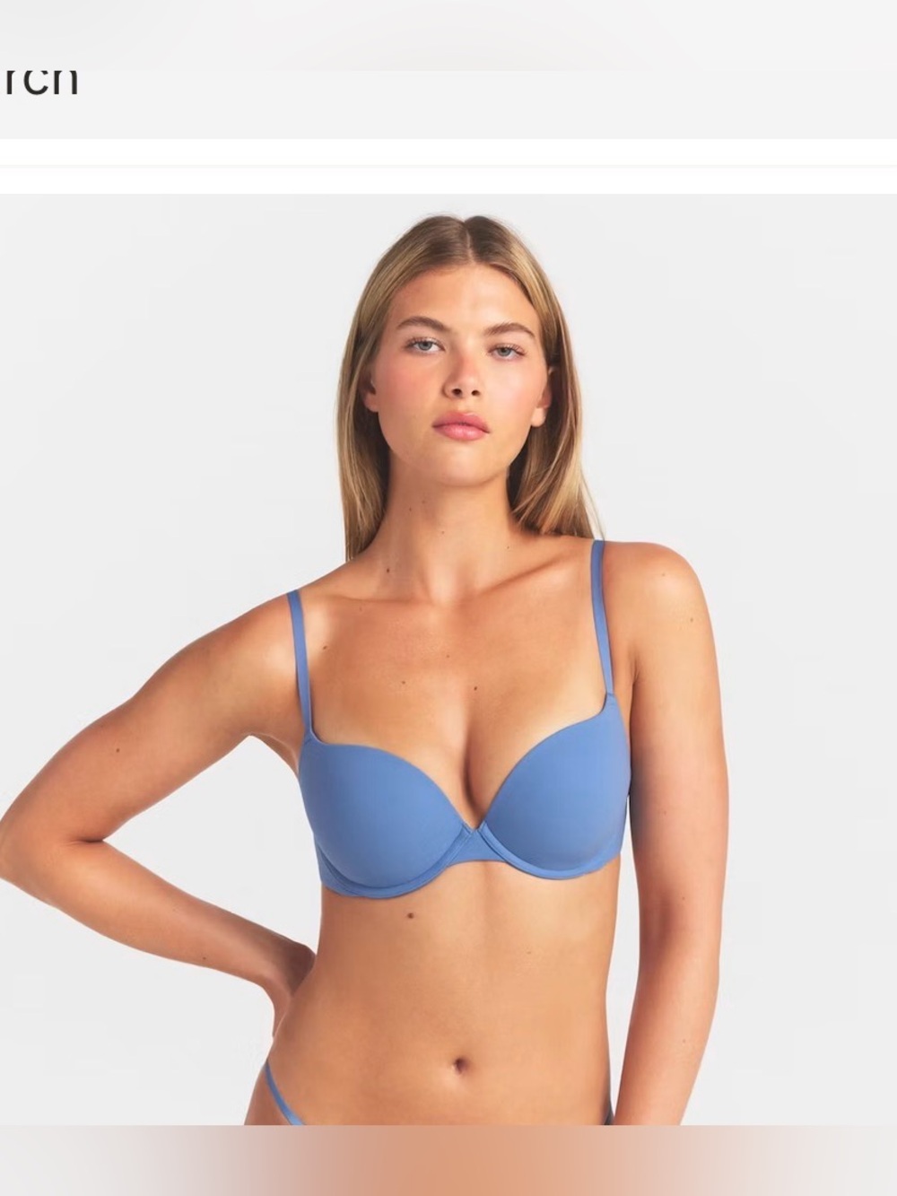 Skims Fits Everybody Push Up Bra In Arctic , size 38C
